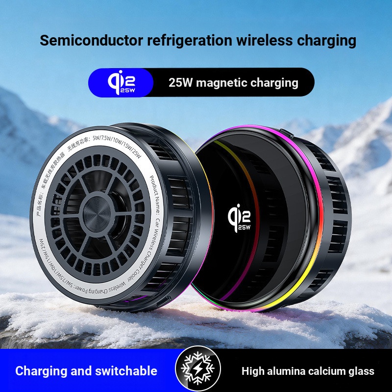 Wireless Charger หม้อน้ําโทรศัพท์มือถือ TH35 รถ Wireless Charger Strong Magnetic Disk Air Outlet Bra