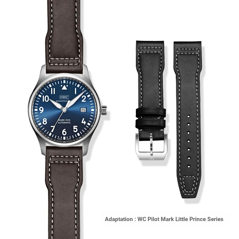 พร้อมโลโก้เหมาะสําหรับ IWC Pilot IWC Mark The Little Prince สายหนังแท้สายนาฬิกา Botao Fino