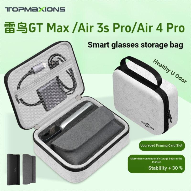 เหมาะสําหรับ Thunderbird GT Max กล่องเก็บแว่นตา Air 4pro อุปกรณ์เสริม gtmax XrealAR แว่นตากระเป๋าเก็