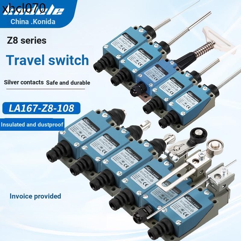 Konaida Stroke Limit Switch LA167-Z8/108T104 111 112 107 168 Micro Roller