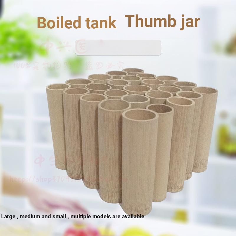 ไม้ไผ่ขนาดเล็ก Cupping Thumb Cupping หลอดไม้ไผ่ท้องเสียเลือด Cupping ไม้ไผ่ Cupping ต้ม Cupping เลือ