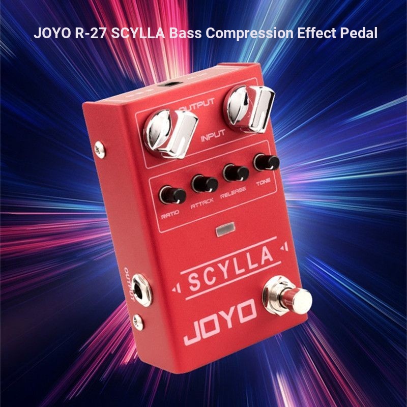 JOYO JOYO R-27 เบสไฟฟ้าไฟฟ้ากล่องเบสการบีบอัด R27 อุปกรณ์เอฟเฟกต์เดียว SCYLLA