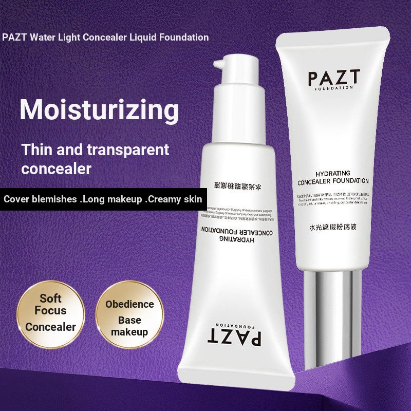 PAZT Hydrating คอนซีลเลอร์ Liquid Foundation Base 50g บีบีครีม Liquid Foundation Non-sticking Powder
