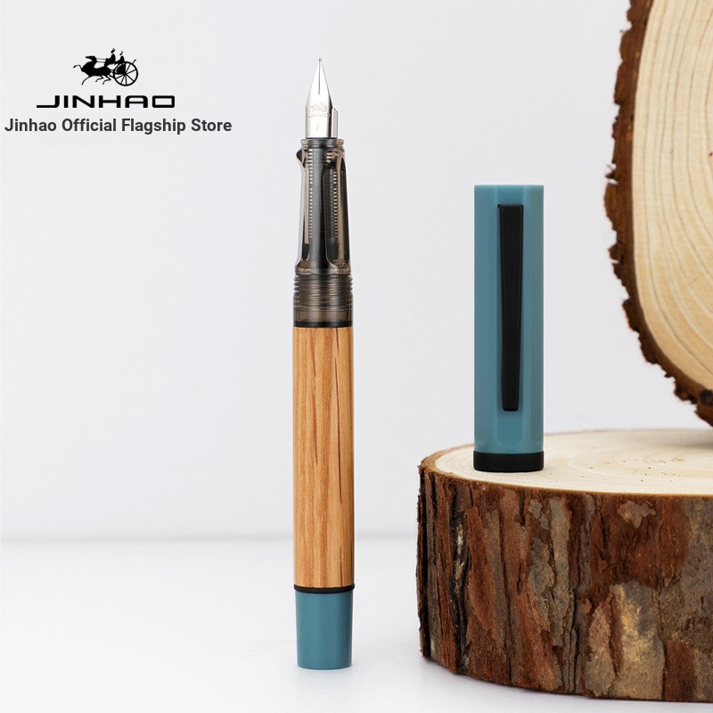 7SHQ Jinhao Fountain ปากกา 58 เสาไม้นักเรียนผู้ใหญ่ฝึกการประดิษฐ์ตัวอักษรเฉพาะผู้ชายผู้หญิง High-End นักเรียนชั้นประถมศึกษา