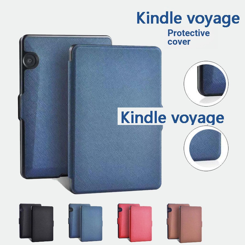 เคส Amazon kindle voyage Magnetic Protective Case KV Flip Cover Dormant Case NM460GZ เคสหนังสีทึบ