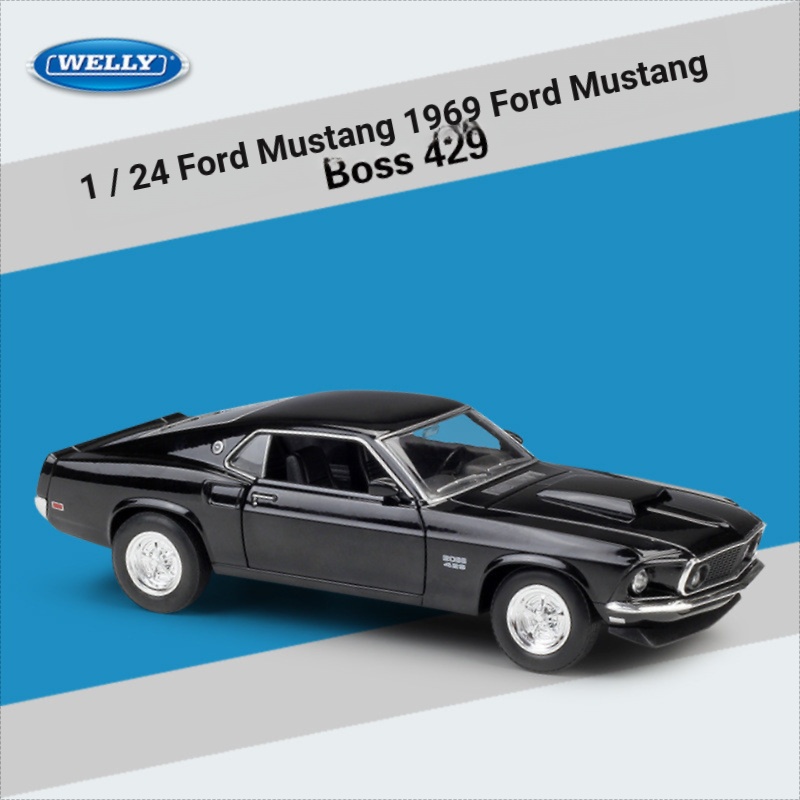 Willie WELLY 1: 24 Ford Mustang 1969Ford Mustang 429 จําลองรถรุ่น AVXP