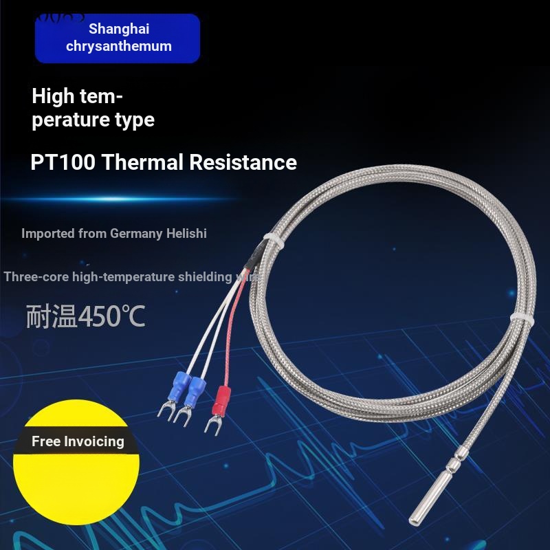 อุณหภูมิสูง Pt100 อุณหภูมิ Sensor Probe Roller Probe ประเภทอุณหภูมิ Probe Pt100 Platinum ความร้อนควา