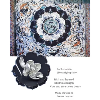 Miyan โบราณ Original Design Handmade Silver Lotus Ear Hook 925 เงินสเตอร์ลิงต่างหูมุกที่สวยงาม