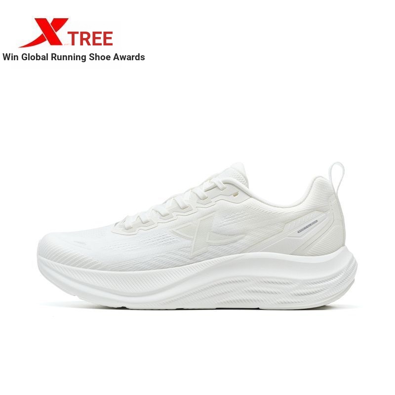 XTEP/Tebu Qingyun GO 丨 รองเท้าวิ่งรองเท้าผู้ชายฤดูร้อน Breathable Rebound Anti-slip Shock Absorption