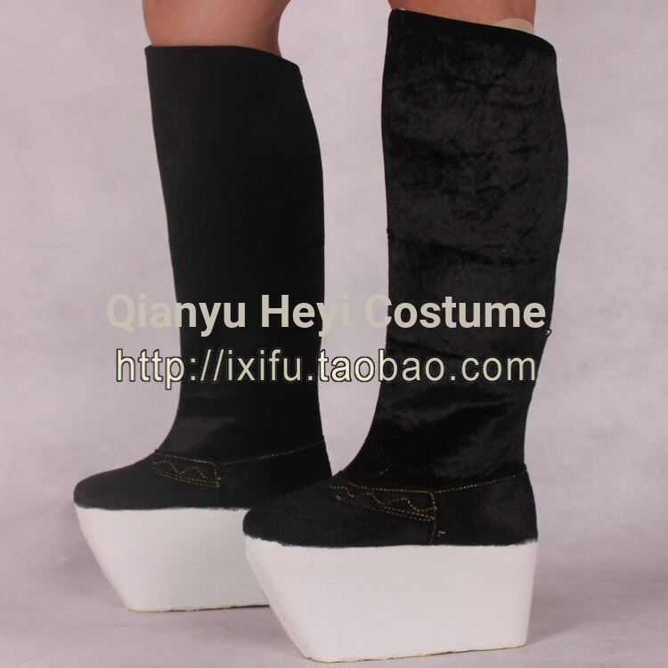 Chang Boots High Boots Opera Official Boots High-Top Shoes Vietnam Opera Peking Opera Practice รองเท