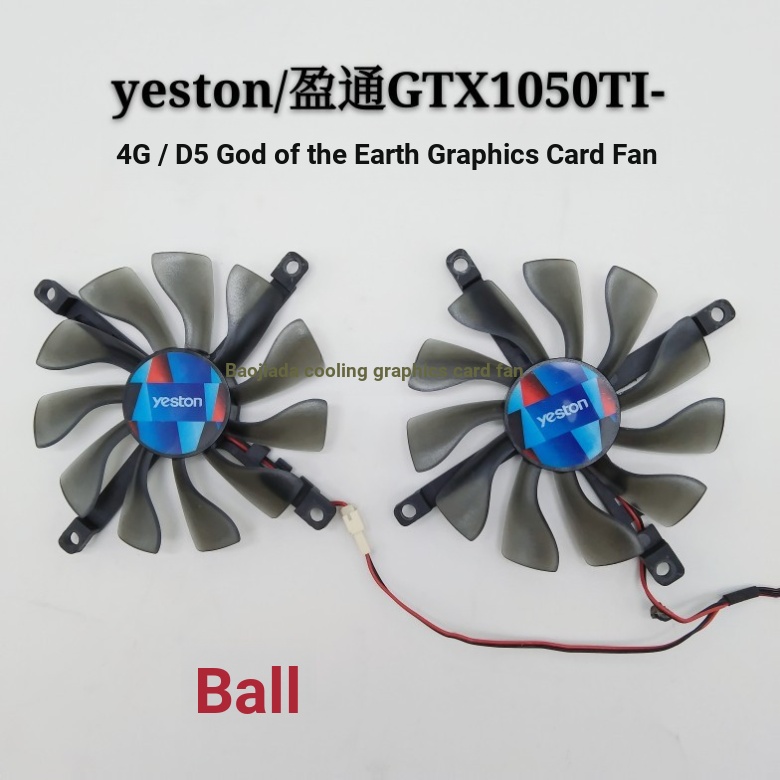 Yeston/Yingtong GTX1050TI-4G 1050 God of the Earth 750ti กราฟิกการ์ดพัดลมเงียบ