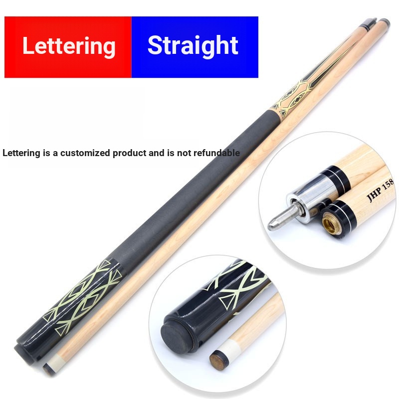 Pool Cue 13MM Big Head Cue จีนสีดําแปดสระว่ายน้ํา Cue อเมริกันเก้าสระว่ายน้ํา Cue Pool Cue ตัวอักษร 