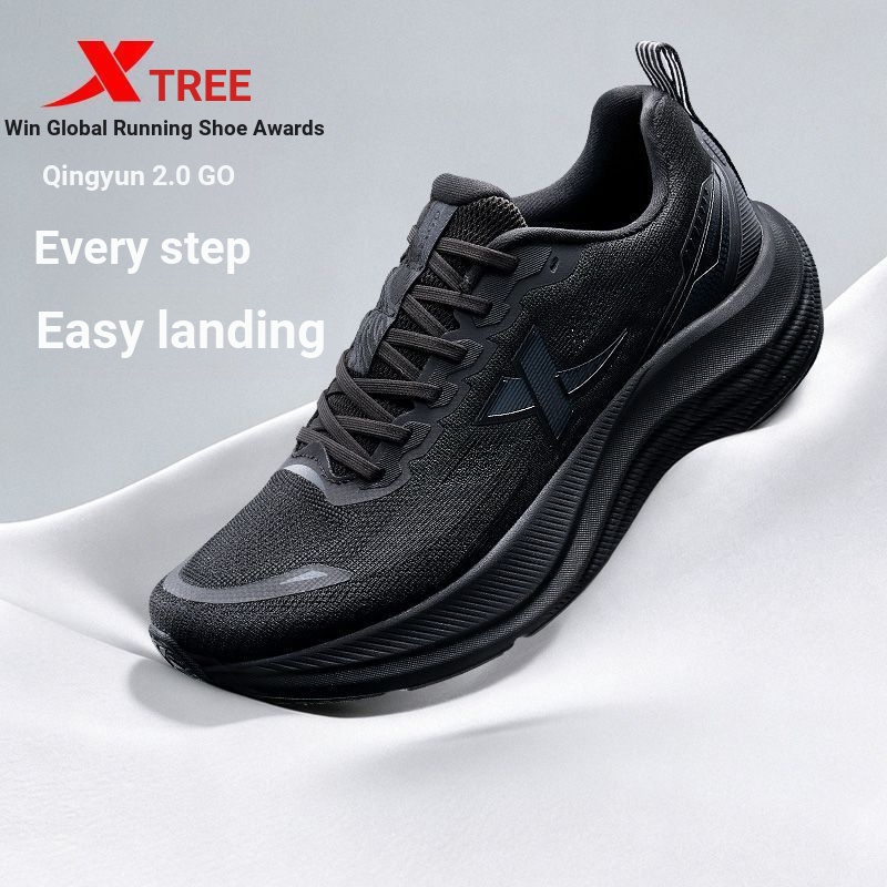 XTEP/Tebu Qingyun GO 丨 รองเท้าวิ่งรองเท้าผู้ชายฤดูร้อน Shock Absorption Rebound Breathable สบายกีฬาร