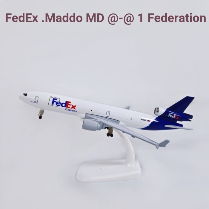 20เซนติเมตร มิโด 11เครื่องบินรุ่นที่มี ลงจอด ยืน Federal FEDEX ขนส่งเครื่องบินโลหะผสมผลิตภัณฑ์สําเร็