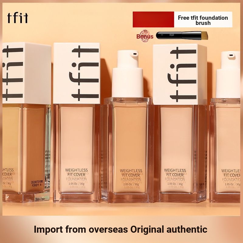 เกาหลี เกาหลี TFIT Liquid Foundation กันน้ํา Sweat-Proof Non-Take-Off แต่งหน้าควบคุมน้ํามัน Non-Stuc