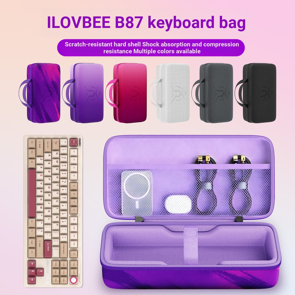 เหมาะสําหรับ ilovbee b87 กระเป๋าเก็บคีย์บอร์ด b87 Retro คีย์บอร์ดแบบกลไกกระเป๋าเก็บถุงเก็บป้องกันฝุ่