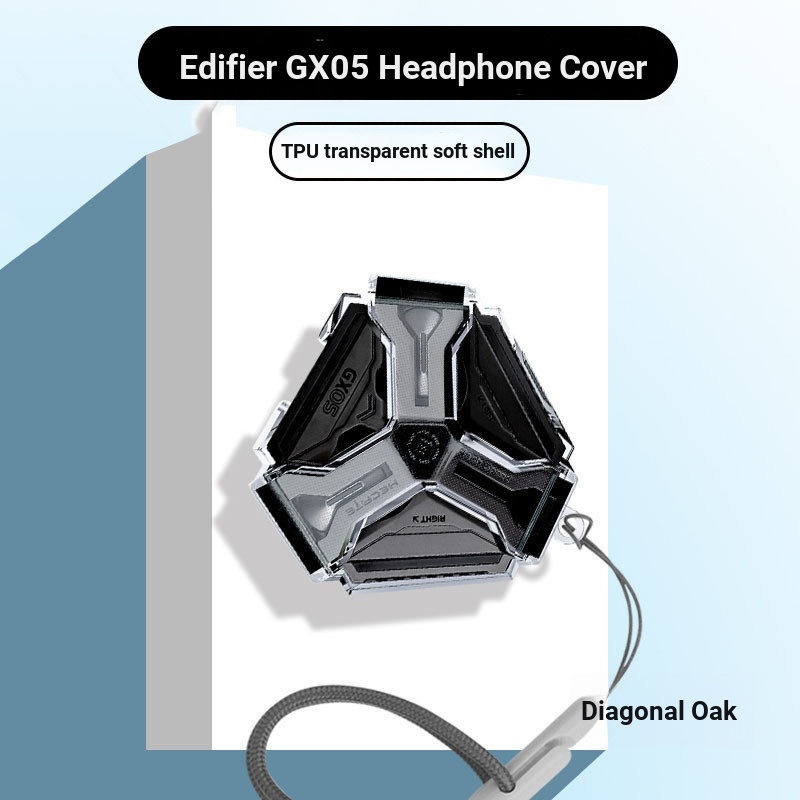 เหมาะสําหรับ Edifier GX05 โปร่งใสหูฟังกรณี HECATE gx05 Soft Shell Shock-resistant หูฟังบลูทูธป้องกัน