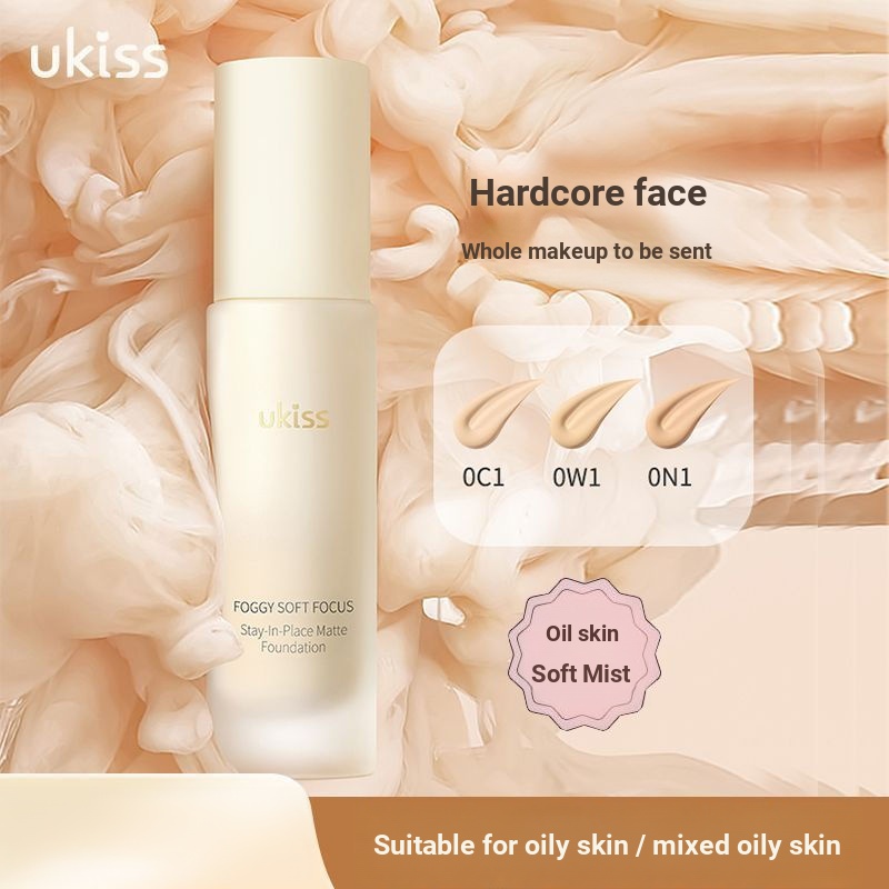 UKISS UKISS Liquid Foundation Cushion Oil Skin Mixed Oil Skin Moisturizing Lasting Oil Control หญิง
