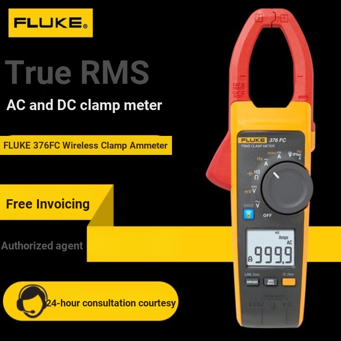 แคลมป์มิเตอร์ Fluke fluke376fc 369fc 355 773 375 378fc แคลมป์มิเตอร์ Ac