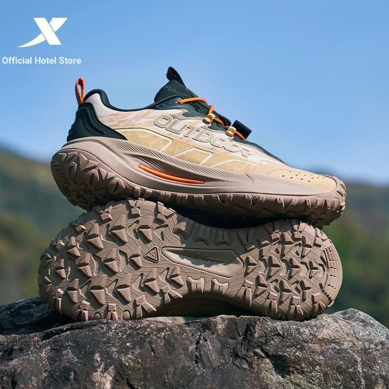 XTEP/Tebu Flying Stone 2.0 รองเท้าเดินป่าผู้ชาย กันลื่น ทนสึกหรอ ซับแรงกระแทก ใส่ลําลองและจ็อกกิ้ง