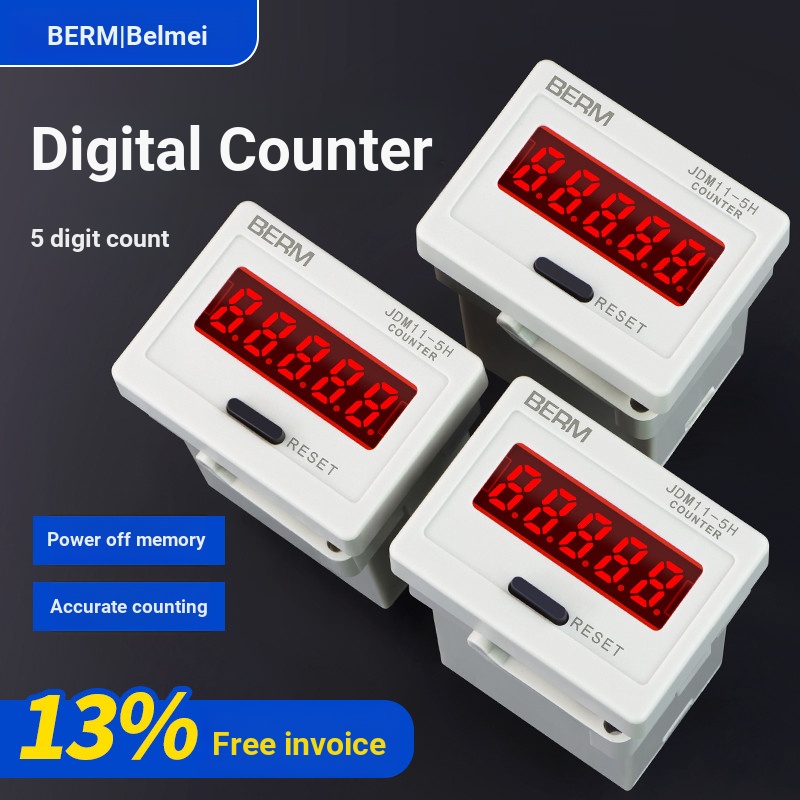 JDM11-5H Counter Digital Display Counter Flushing Water Line Transmission พร้อม Accumulator Inductio