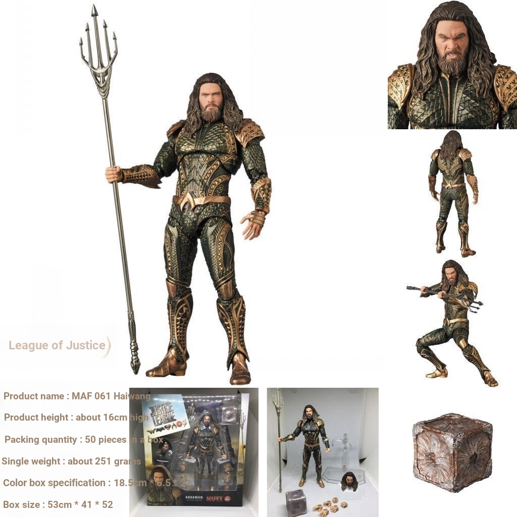 Justice League Comics Neptune MAF061 Atlantis Trident Movable Boxed Figure