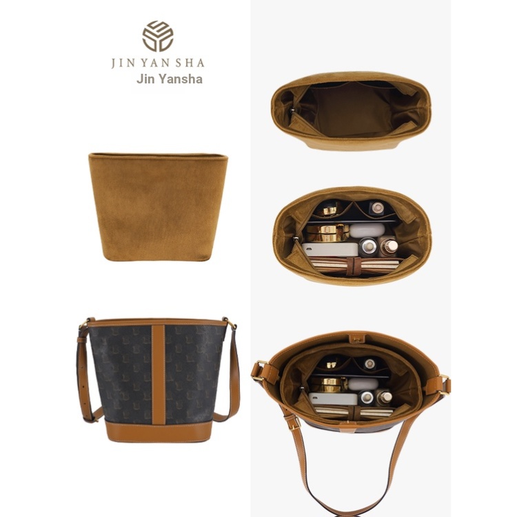 เหมาะสําหรับ celine celine Triomphe Bucket Bag Liner celine Triomphe กระเป๋าสนับสนุนกระเป๋าเก็บกระเป