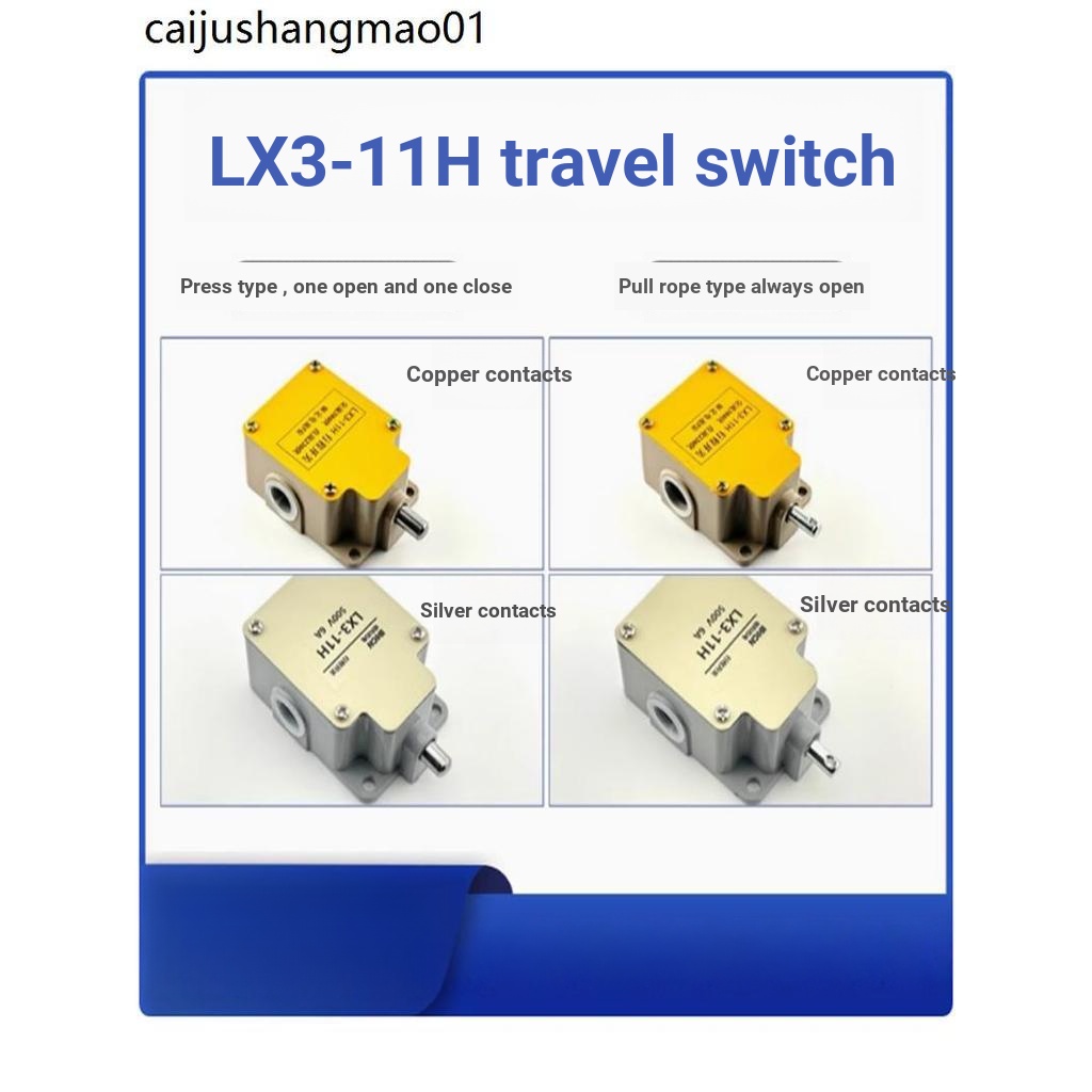 Stroke Switch LX3-11H Drawstring Type with Hole Anti-Punch Top Height Limit LX3-11K Silver Contact 5