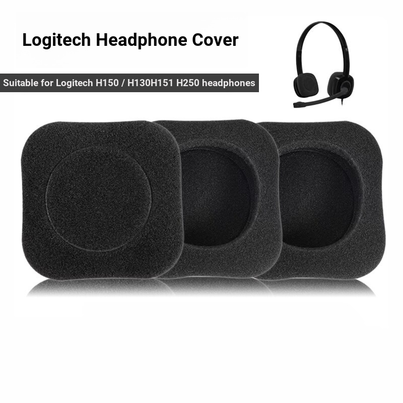 เหมาะสําหรับ Logitech/Logitech H150 หูผ้าฝ้าย H130 H151 H250 หูฟังฟองน้ําฝาครอบหูฟังอุปกรณ์เสริม