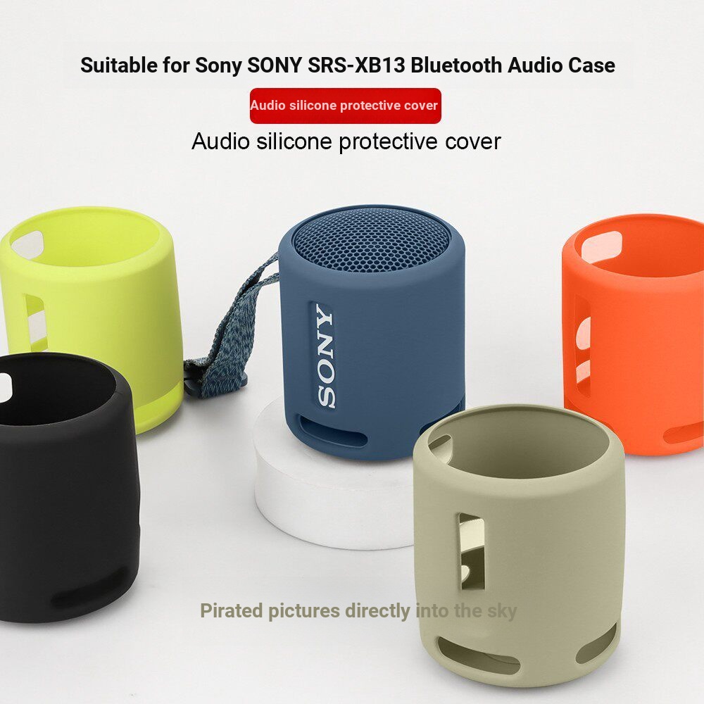 เหมาะสําหรับ SONY SONY SRS-XB13 ลําโพงแบบพกพาป้องกันกรณีบลูทูธสเตอริโอ SRS-XB100 ซิลิโคน Soft Shell 