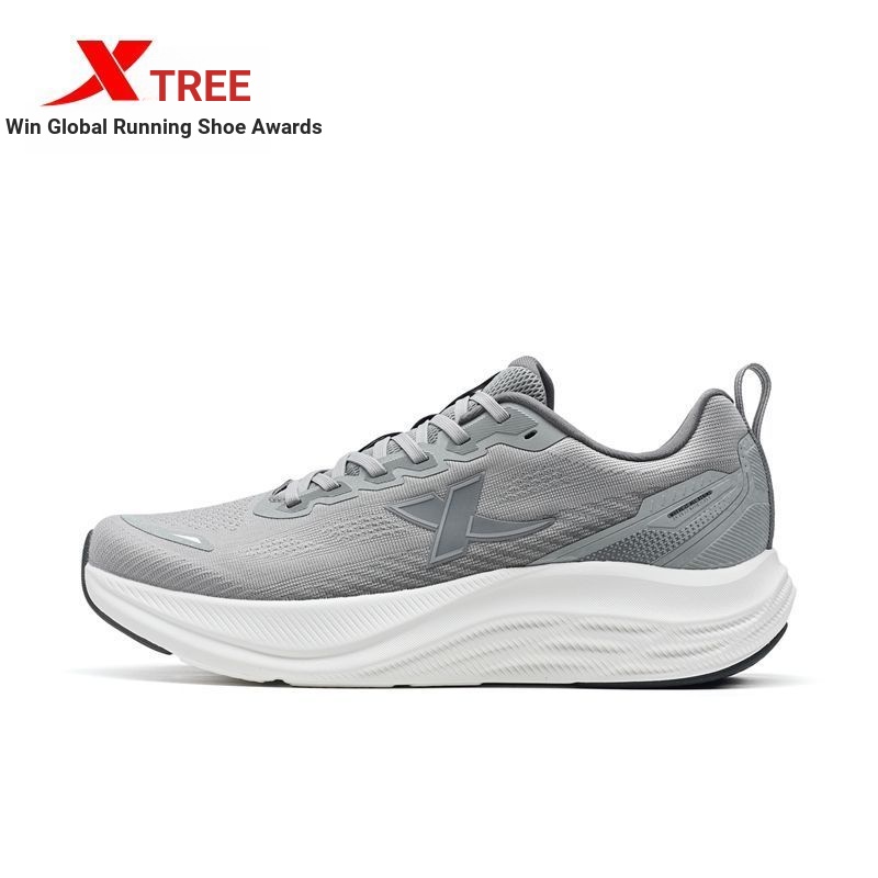 XTEP/Tebu Qingyun GO 丨 รองเท้าวิ่งรองเท้าผู้ชายฤดูร้อน Breathable Anti-slip Shock Absorption Rebound