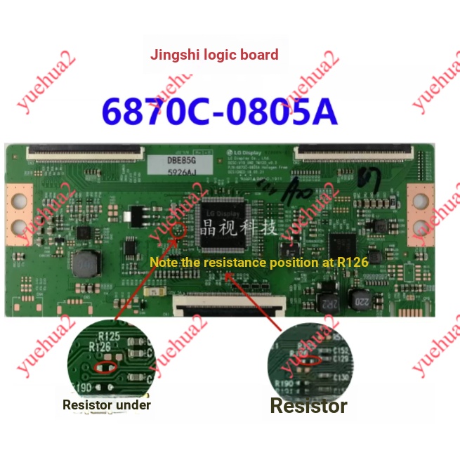 เหมาะสําหรับเทคโนโลยี LG ถึง 6870C-0805A Logic Board V19 UHD TM120 _ v0.3