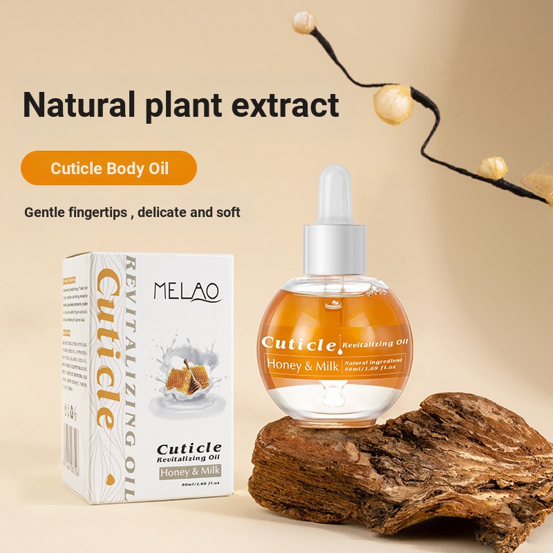 Finger Edge Oil ยาทาเล็บ Nutrition Oil 50ml นมน้ําผึ้ง Cuticle Moisturizing Oil