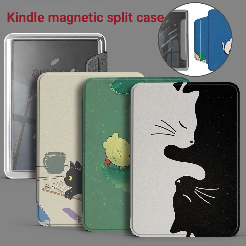 กรณี kindle กรณีด้านข้างแม่เหล็กแยก 5538658 มือถืออะคริลิโปร่งใสกรณี paperwhite10/11/12 ที่ถอดออกได้
