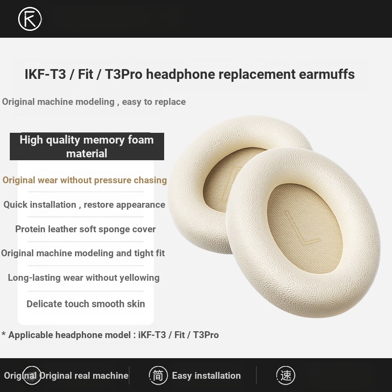 [ที่ปิดหู] iKF T3/Fit/T3 Pro ชุดหูฟังชุดหูฟังบลูทูธเคสป้องกันที่ปิดหูกันหนาวฟองน้ําเปลี่ยน