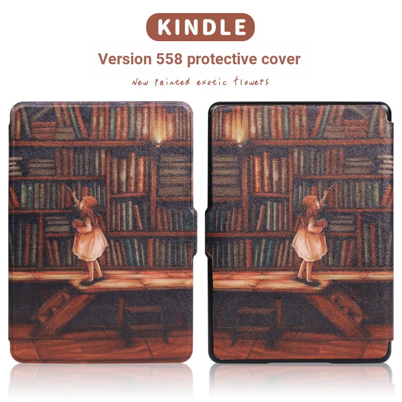 Kindle Protective Case 558 Entry Edition Migu Edition SY69JL E-Book Leather Case Van Gogh Miracle Tr