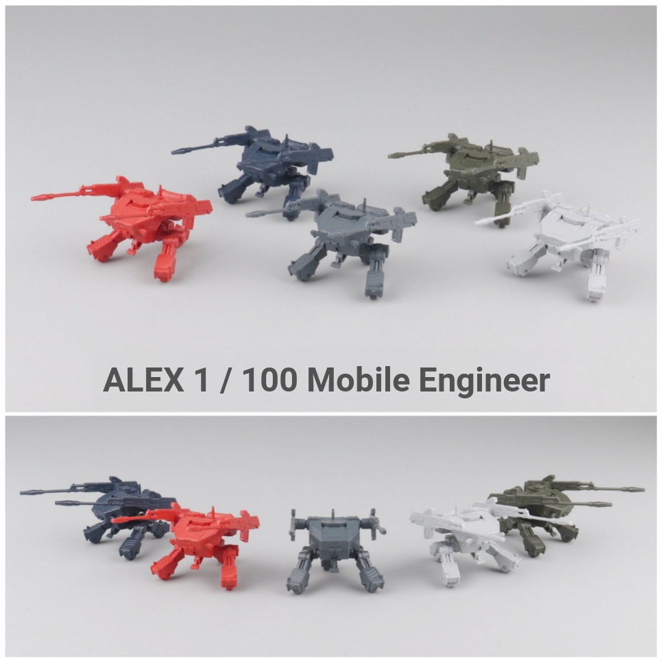 ALEX Mobile Engineer MG1/100 IBO Jagged Arc Assembly Model Scene Gnaku ห้าสี