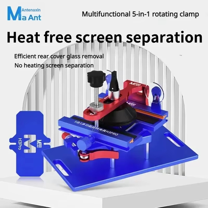 MaAnt H3 Pro 5 in 1 Muti-function Ratary Jig ฟรีความร้อนหน้าจอแยกสําหรับ Iphone โทรศัพท์ Android ซ่อ