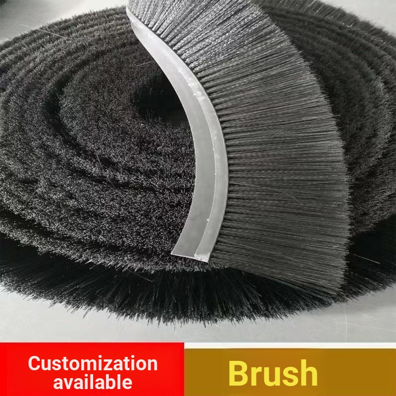 ยาง H-Shaped Strip แปรงอุตสาหกรรมแถบปิดผนึกประตูยางรถ Splash-Proof Strip แปรงไนลอนผ้าไหมฝุ่น @-