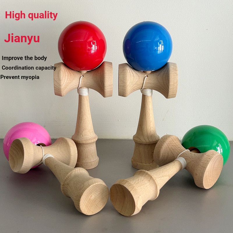 ขนาดใหญ่ kendama kendama เริ่มต้นเริ่มต้นเบื้องต้นทักษะมืออาชีพ Ball kendama ญี่ปุ่น Sun Moon Log กา
