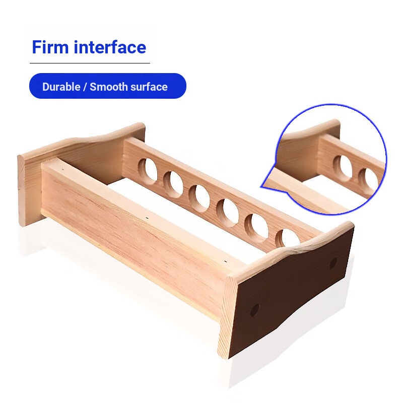 Best-Selling Factory Laboratory Test Tube Rack ไม้ Colorimetric Tube Rack ไม้ Multi-Purpose Glass Tu