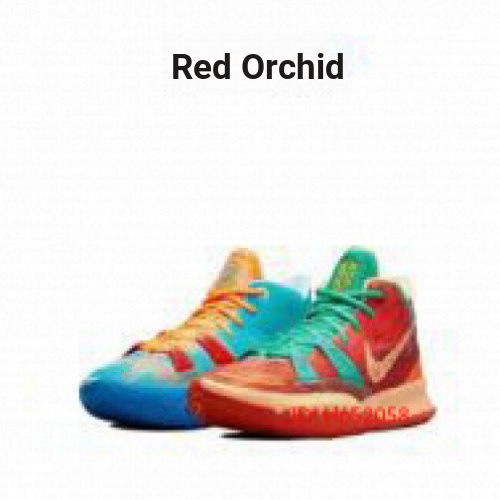 2024 NK Zoom Kyrie 7 รองเท้ากีฬาผู้ชายรองเท้าบาสเก็ตบอลสีแดง/น้ําเงิน/เป็ดแมนดาริน