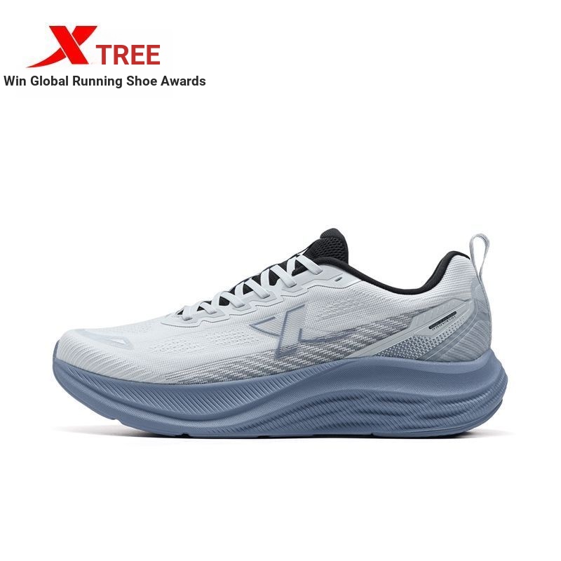 XTEP/Tebu Qingyun GO 丨 รองเท้าวิ่งรองเท้าผู้ชายฤดูร้อน Breathable Anti-slip Shock Absorption Rebound