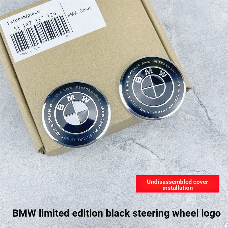 เหมาะสําหรับ BMW 3 Series 5 Series ป้ายสีดํา 4 Series ป้ายพวงมาลัยดัดแปลง 1 Series X3X5X6 Anniversar