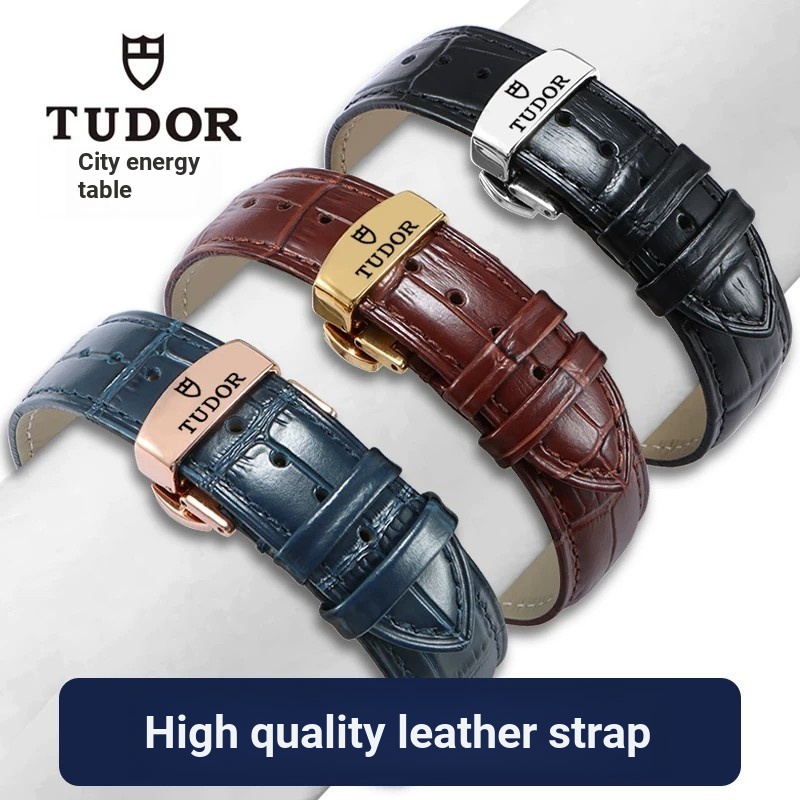 [เครื่องมือติดตั้งฟรี] TUDOR 1958 สายหนังแท้ชาย TUDOR TUDOR 1926 Biwan หญิง Bronze Junyu Prince Cowh