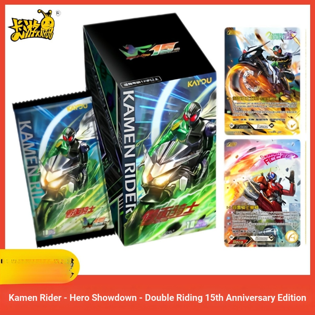 ** Kamen Rider Card Hero Showdown Double Rider 15th Anniversary Edition Merchanted Battle Card Pack