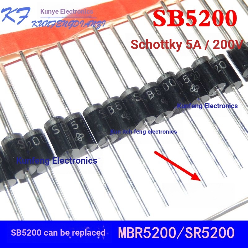 SB5200 SR5200 MBR5200 ไดโอด Shoteki 5A/200V
