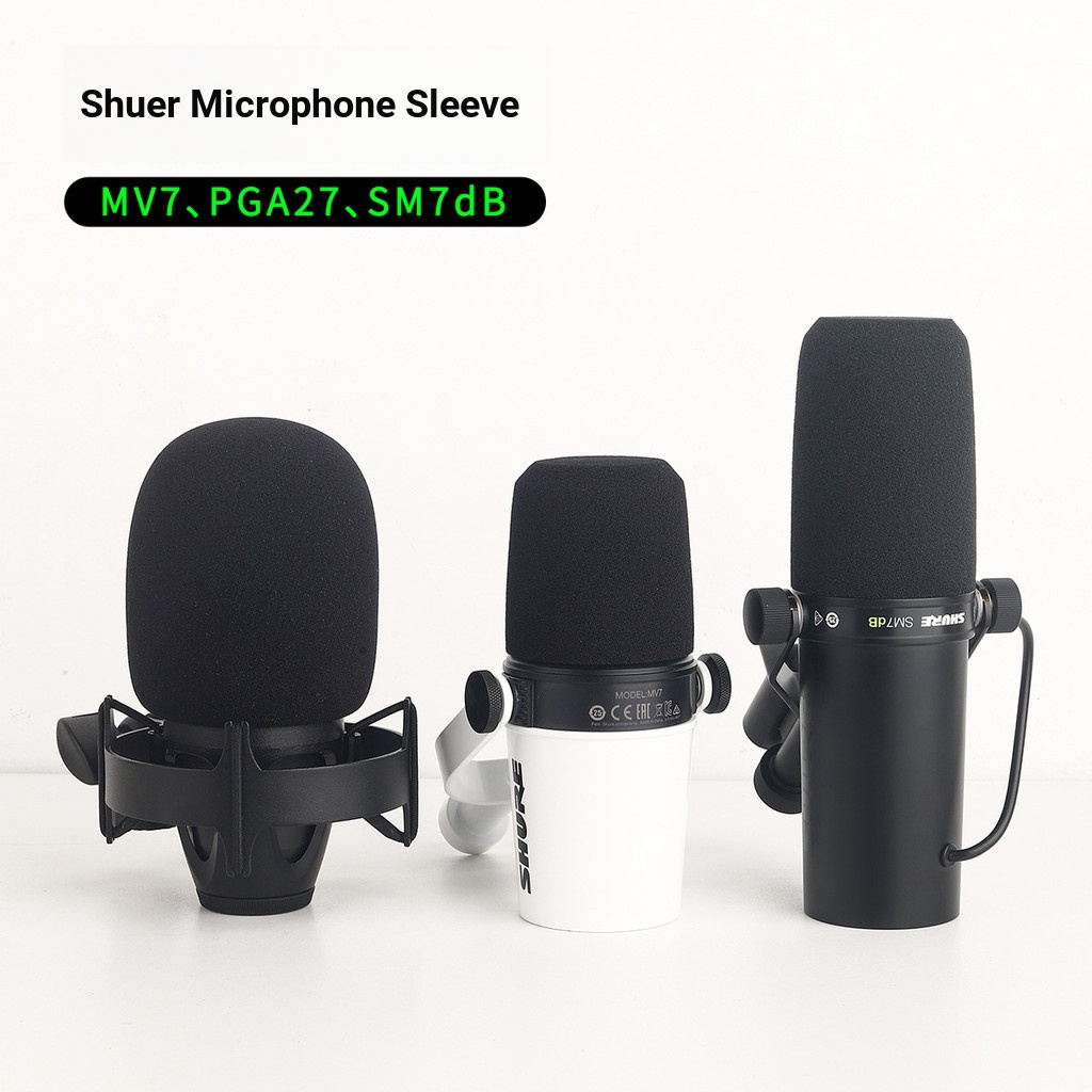 เหมาะสําหรับ SHURE SM7dB SM7B MV7 ฝาครอบไมโครโฟน กันลม ฟองน้ํา กันระเบิด