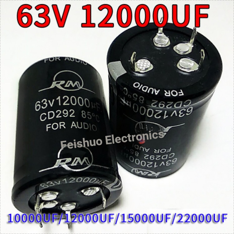 63V1,0000UF12000UF15,000UF22000UF50v80v100v เครื่องขยายเสียงกรองตัวเก็บประจุ 4 Pins