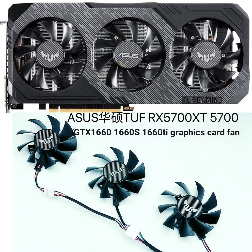 [ขายเฉพาะแฟนๆ] ASUS ASUS RX 5700RX5700 XT TUF GTX1660S 1660TUF กราฟิกการ์ดพัดลมเงียบ